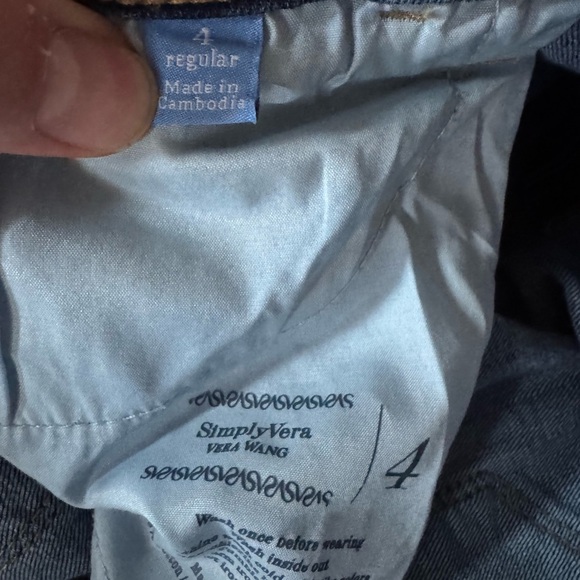 Simply Vera Wang Bootcut Jeans Women’s Size 4 Regular - Picture 5 of 6